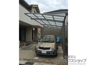 のカーポート ネスカR (ラウンドスタイル) 縦連棟 積雪〜20cm対応 施工例