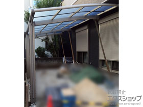 のカーポート ネスカR (ラウンドスタイル) 延長 積雪〜20cm対応 施工例