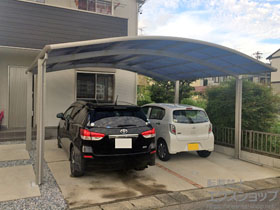 のカーポート プレシオスポート ワイド 積雪〜20cm対応 施工例
