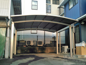 のカーポート ネスカR (ラウンドスタイル) ワイド 積雪〜20cm対応 施工例