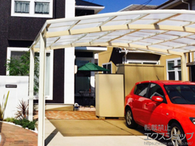 のカーポート ネスカR (ラウンドスタイル) ワイド 積雪〜20cm対応 施工例