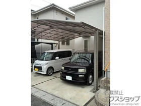 LIXIL(リクシル)のカーポート ネスカR (ラウンドスタイル) M合掌 積雪〜20cm対応 施工例