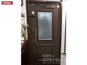 の玄関ドア ラフォースR2玄関ドア56型 片開きドア(ランマ無) 断熱K4仕様 外観左勝手 施工例