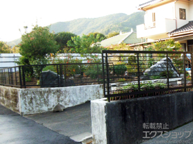 のフェンス・柵 プレスタフェンス1型 フリーポールタイプ 施工例