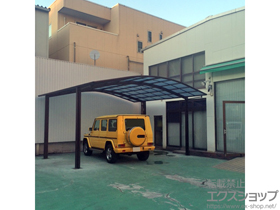 のカーポート レイナツインポートグラン　積雪〜20cm対応＋屋根ふき材補強部品（2セット） 施工例