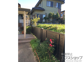 のフェンス・柵 レスティナフェンス7型 自由柱施工 施工例