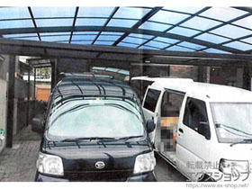 のカーポート ネスカR (ラウンドスタイル) ワイド 積雪〜20cm対応 施工例