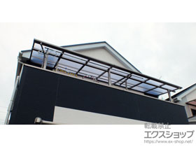 のバルコニー・ベランダ屋根 ライザーテラスII F型 屋根タイプ 連棟 積雪〜20cm対応 施工例