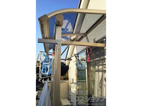 のバルコニー・ベランダ屋根 プレシオステラス R型 屋根タイプ 単体 積雪〜20cm対応 施工例