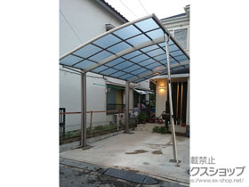 のカーポート ネスカR (ラウンドスタイル) 積雪〜20cm対応＋着脱式サポート ロング柱（H25）用 2本入り×1セット 施工例