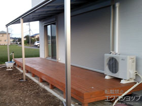 のテラス屋根 ヴェクターテラス F型 テラスタイプ 連棟 積雪〜20cm対応 施工例