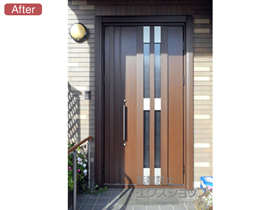 の玄関ドア ヴェナートRD 親子仕様(ポスト無) 断熱D3仕様 S17 右勝手 施工例