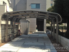 のカーポート テールポートシグマIII 1500 ワイド 積雪〜50cm対応 施工例