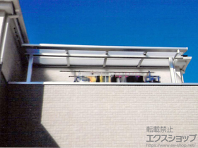 のバルコニー・ベランダ屋根 ライザーテラスII F型 屋根タイプ 単体 積雪〜20cm対応 施工例