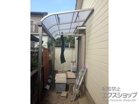 のテラス屋根 ライザーテラスII R型 テラスタイプ 単体 積雪〜20cm対応 施工例