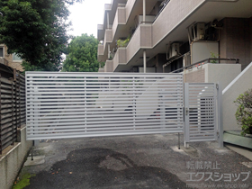 のカーゲート オーバードアS3型 電動式＋リモコン送信機 施工例