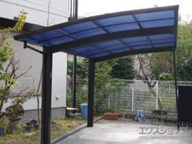 のカーポート プレシオスポート 積雪〜20cm対応＋着脱式サポート 2本入り×1セット 施工例