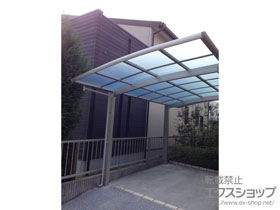 のカーポート レイナポートグラン　積雪〜20cm対応＋着脱式サポート 2本入 施工例