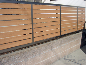 のフェンス・柵 セレビューフェンスRP3型 フリーポールタイプ 施工例