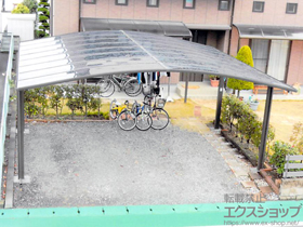 のカーポート ネスカR (ラウンドスタイル) ワイド 積雪〜20cm対応 施工例