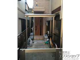 のテラス屋根 ライザーテラスII F型 テラスタイプ 単体 積雪〜20cm対応 施工例