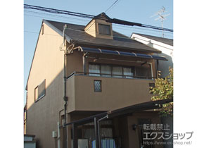 のバルコニー・ベランダ屋根 ライザーテラスII R型 屋根タイプ 単体 積雪〜20cm対応 施工例