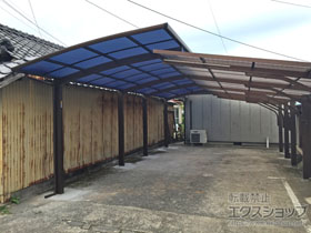 のカーポート プレシオスポート 縦連棟 積雪〜20cm対応 施工例