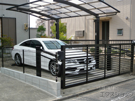 のカーポート ワイドオーバードアS1型 手動式 施工例