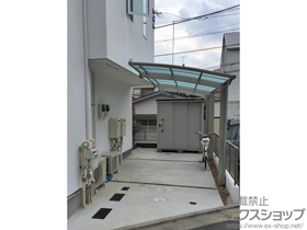 のカーポート レイナポートグラン 延長　積雪〜20cm対応＋着脱式サポート　標準・ハイルーフ兼用　2本入り×1セット　1本入り×1セット 施工例