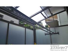 のテラス屋根 パワーアルファ L型 テラスタイプ 単体 積雪〜30cm対応 施工例