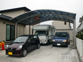 のカーポート リベルポートシグマIII 3台用 積雪〜20cm対応 施工例