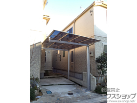 のカーポート マイリッシュ 前上がり 積雪〜20cm対応＋サポートセット(着脱式) H28用 2本入り1セット 施工例