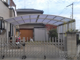 のカーポート レイナツインポートグラン　積雪〜20cm対応＋サイドパネル 施工例