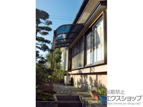 のテラス屋根 ライザーテラスII R型 テラスタイプ 単体 積雪〜20cm対応 施工例