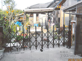 のカーゲート トリップゲート RA型 ノンレール 片開き 33S 施工例