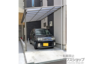 のテラス屋根 ライザーテラスII F型 テラスタイプ 単体 積雪〜20cm対応 施工例