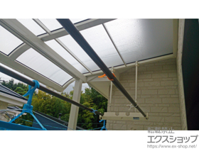 のバルコニー・ベランダ屋根 スピーネ R型 屋根タイプ 単体 積雪〜20cm対応＋吊り下げ物干しAセット 施工例