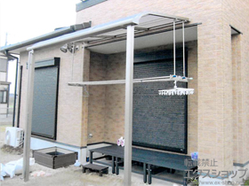 のテラス屋根 スピーネ R型 テラスタイプ 単体 積雪〜20cm対応 施工例