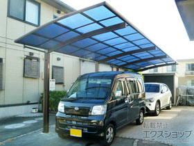 のカーポート プレシオスポート 縦連棟 積雪〜20cm対応 施工例