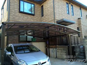 のカーポート ネスカR (ラウンドスタイル) ワイド 積雪〜20cm対応 施工例