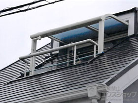 のバルコニー・ベランダ屋根 スピーネ R型 屋根タイプ 単体 積雪〜20cm対応 施工例