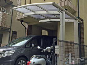 のサイクルポート・駐輪場 レイナポートグランミニ 積雪〜20cm対応 施工例