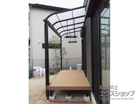のテラス屋根 スピーネ R型 テラスタイプ 単体 積雪〜20cm対応 施工例