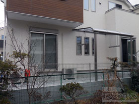 のテラス屋根 スピーネ R型 テラスタイプ 単体 積雪〜20cm対応 施工例