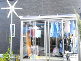 のテラス囲い・サンルーム サニージュ R型 床納まり 積雪〜20cm対応 施工例