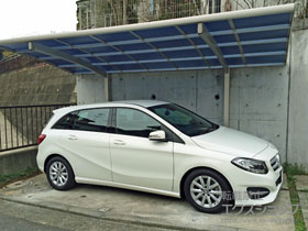 のカーポート レイナポートグラン　積雪〜20cm対応＋着脱式サポート 標準・ハイルーフ兼用 2本入り×1セット 施工例