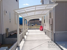 のカーポート レイナポートグラン 縦連棟　積雪〜20cm対応 施工例