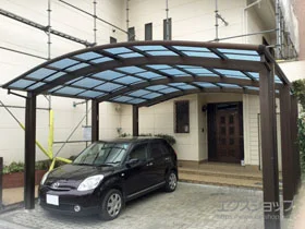 YKKAPのカーポート レイナツインポートグラン50 積雪〜50cm対応 施工例