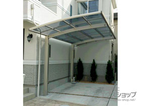 のカーポート レイナポートグラン　積雪〜20cm対応＋着脱式サポート 標準・ハイルーフ兼用 2本入×1セット 施工例