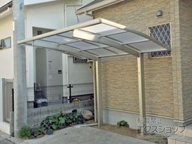 のサイクルポート・駐輪場 プレシオスポート ミニ 積雪〜20cm対応 施工例